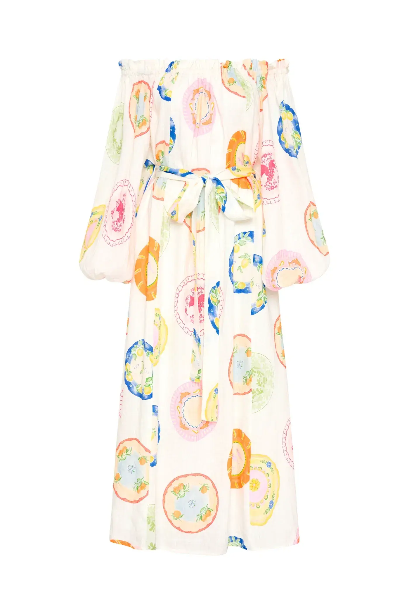 Palm Noose Sicily Dress Multi Print One Size - Image 6