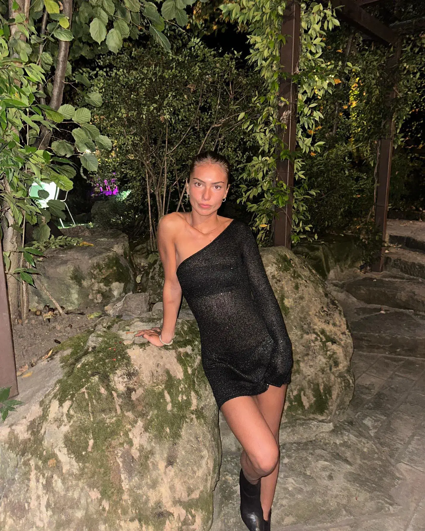Asta Resort Maya Dress Black Sequin Size 6 - Image 1