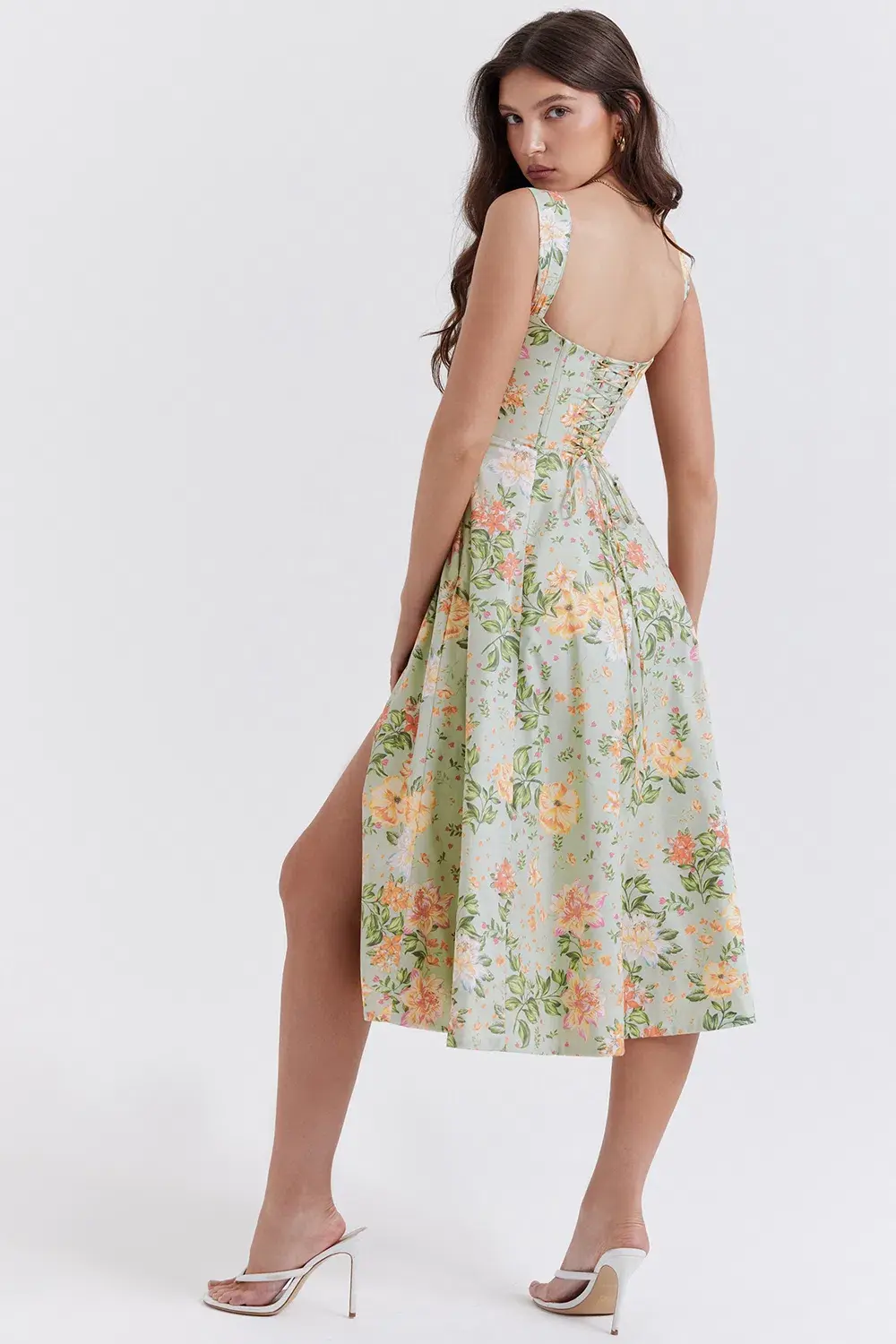 House of CB Saira Midi Dress Floral Size L/AU 12 - 14  - Image 3