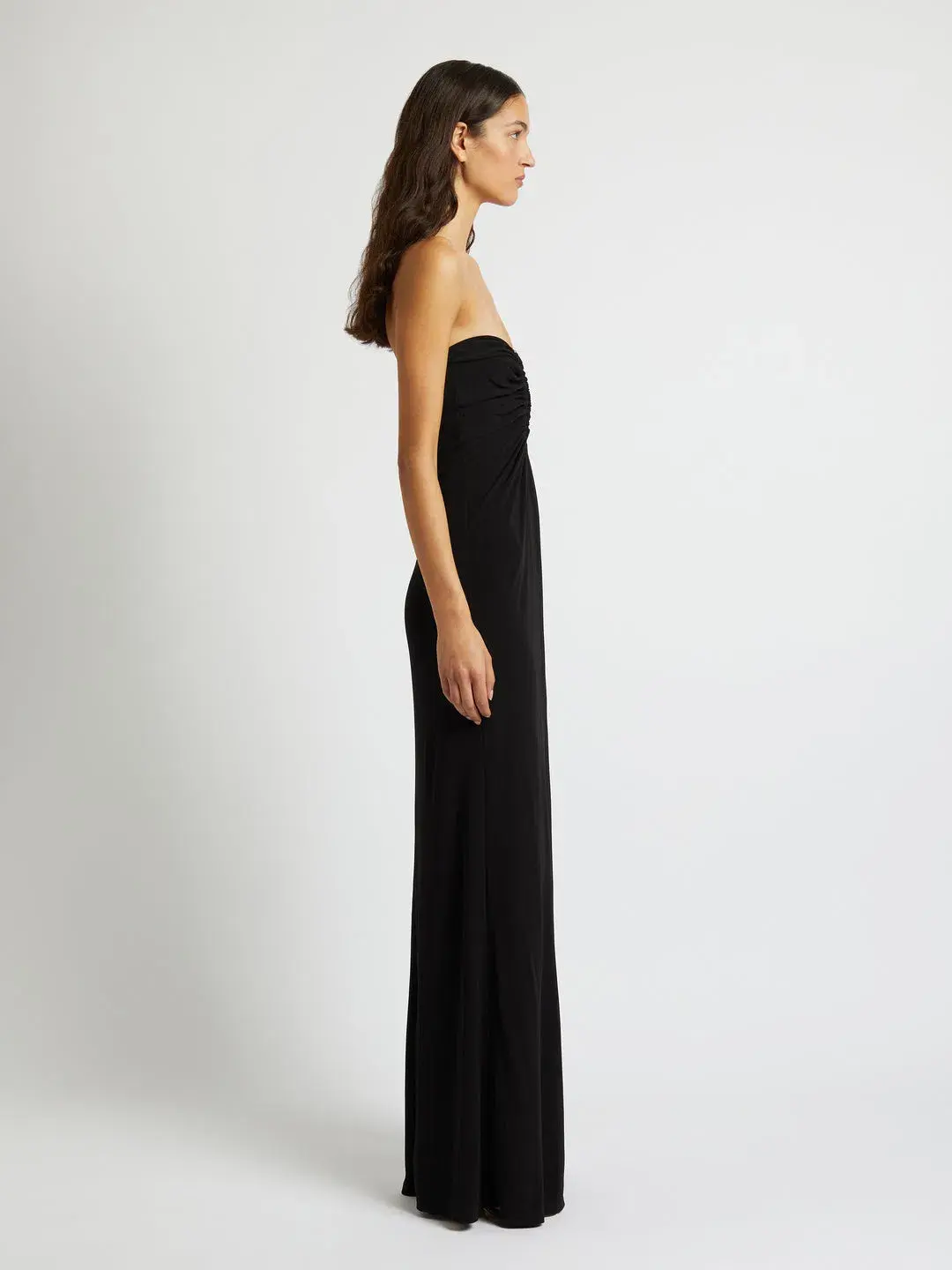 Christopher Esber Arced Palm Strapless Dress Black Size 6  - Image 2