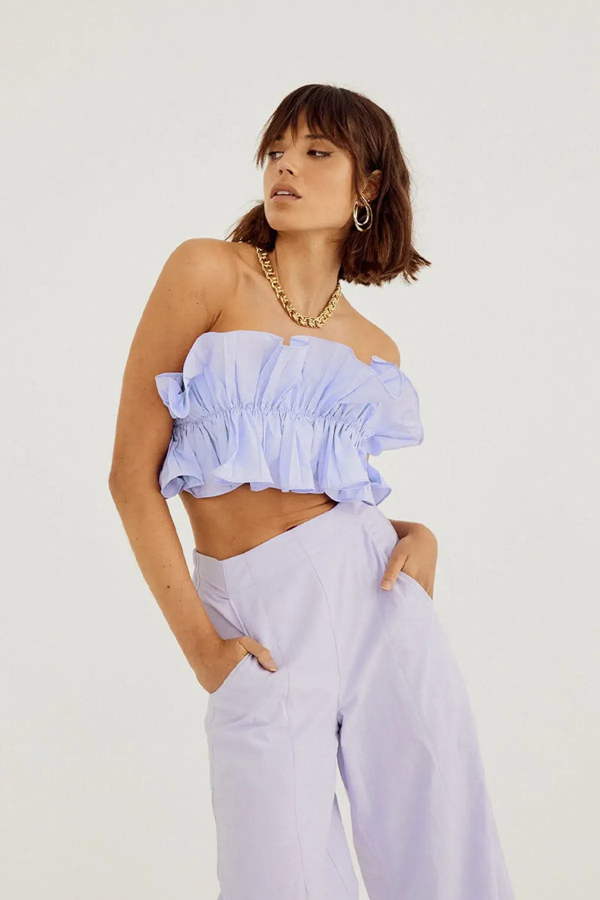 Sovere Studio Rapture Bodice and Pant Set Pale Peri Set Size 10  - Image 3