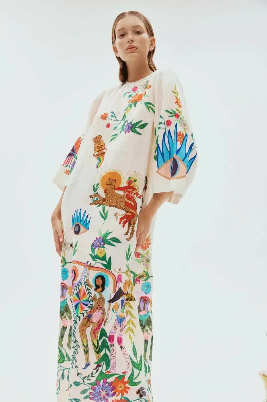 Alemais Meagan Midi Dress Multi Size 12 - Image 2