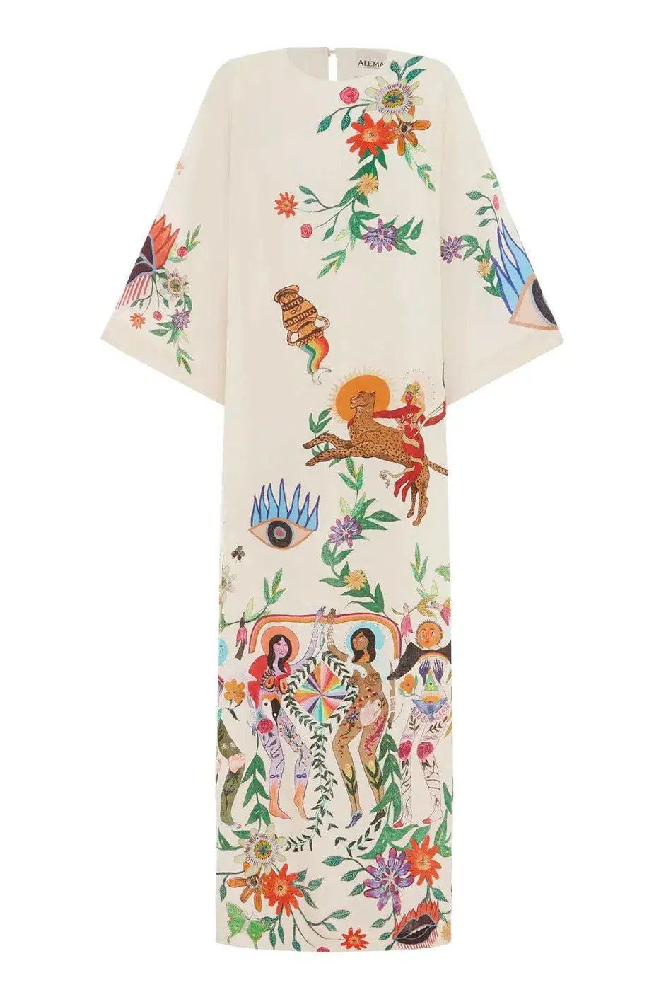 Alemais Meagan Midi Dress Multi Size 12 - Image 5