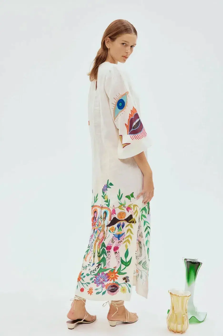 Alemais Meagan Midi Dress Multi Size 12 - Image 4