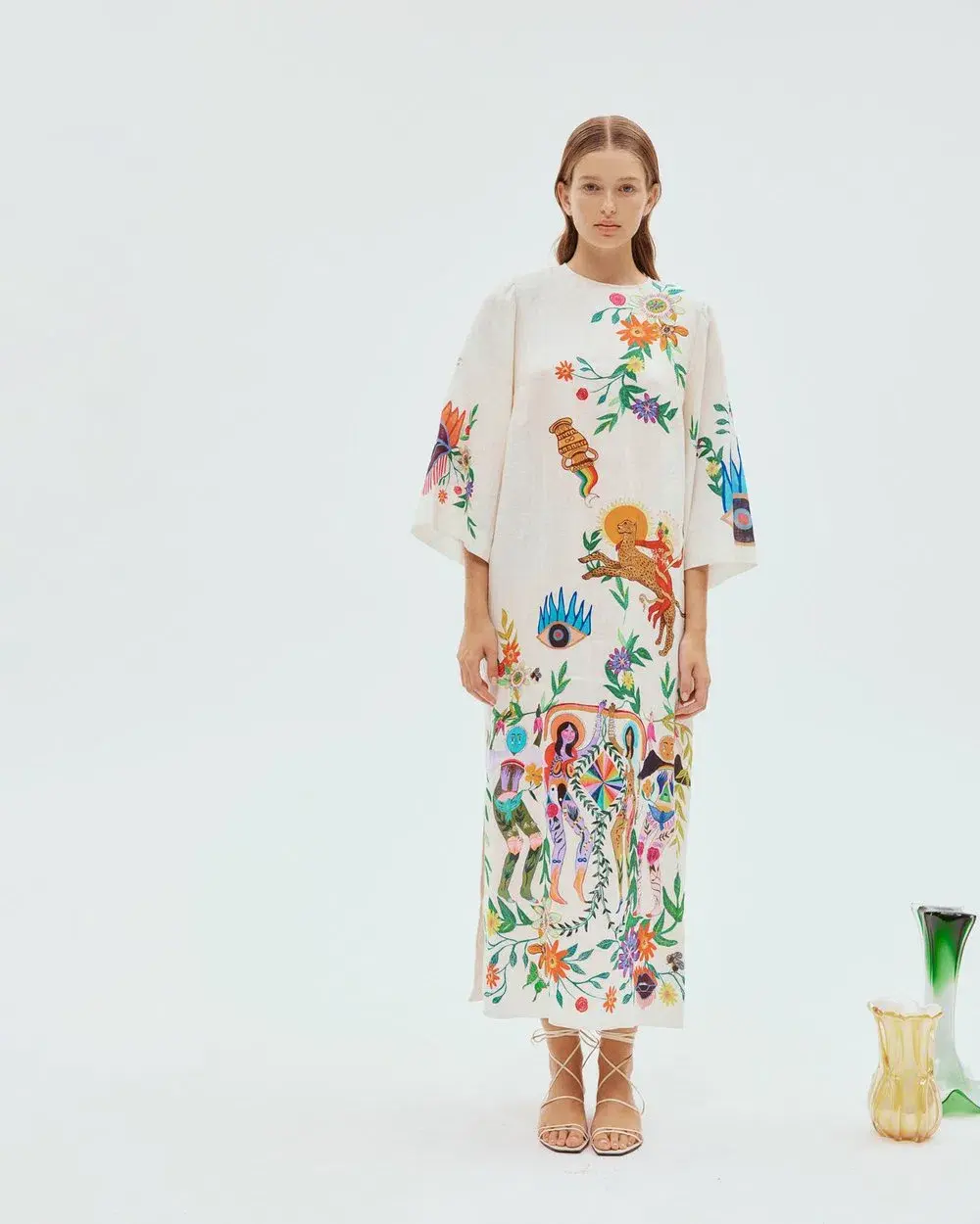 Alemais Meagan Midi Dress Print Size 16 - Image 1