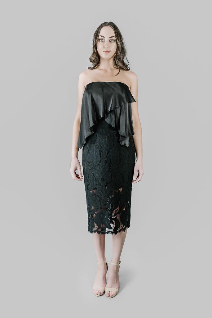 Lover Black Arizona Strapless Dress size 12 - Image 1