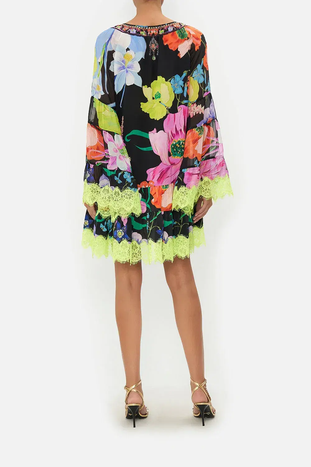 A-Line Gathered Panel Dress Away With The Fairies Size 16 - Image 2