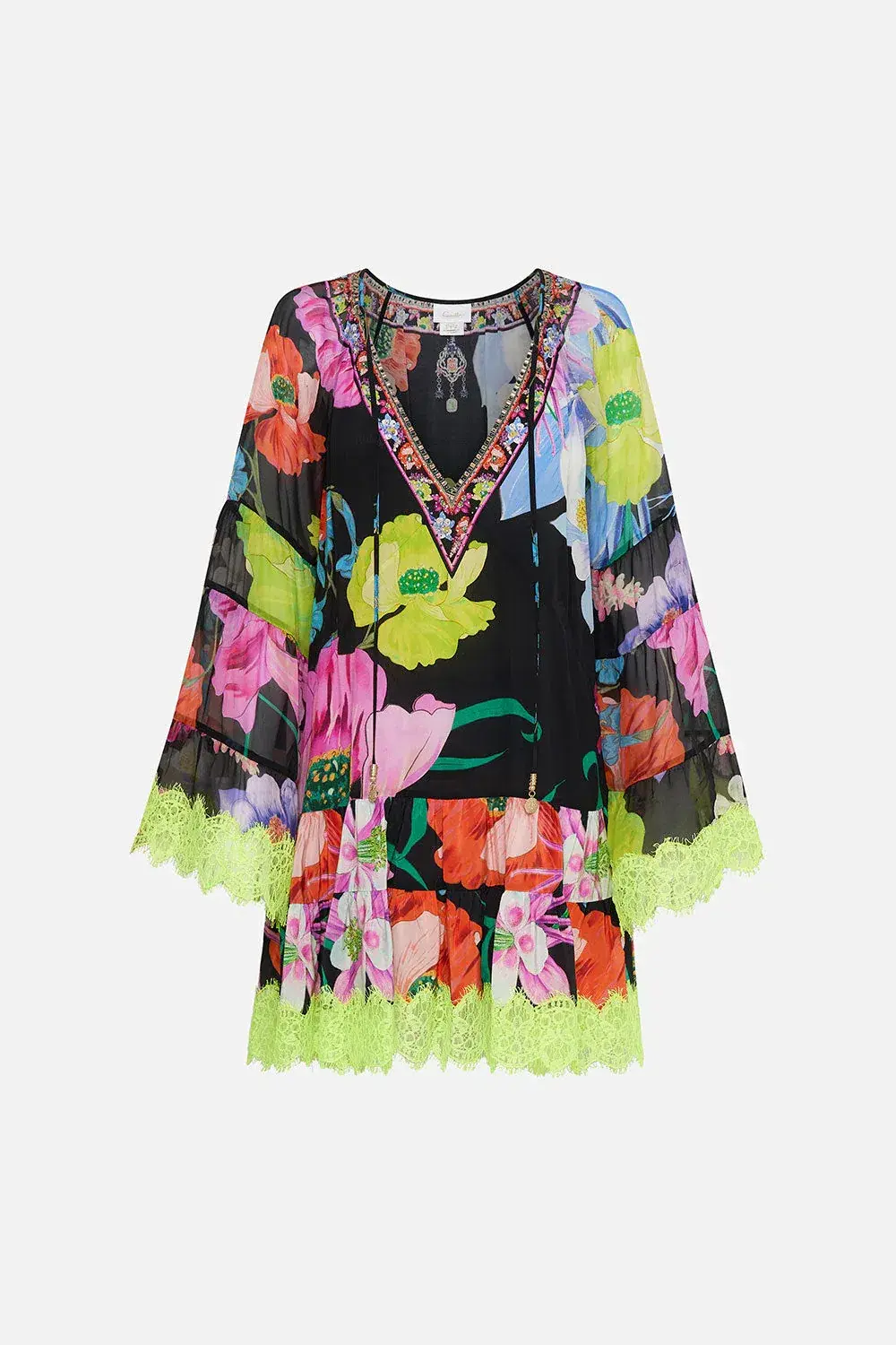 A-Line Gathered Panel Dress Away With The Fairies Size 16 - Image 6