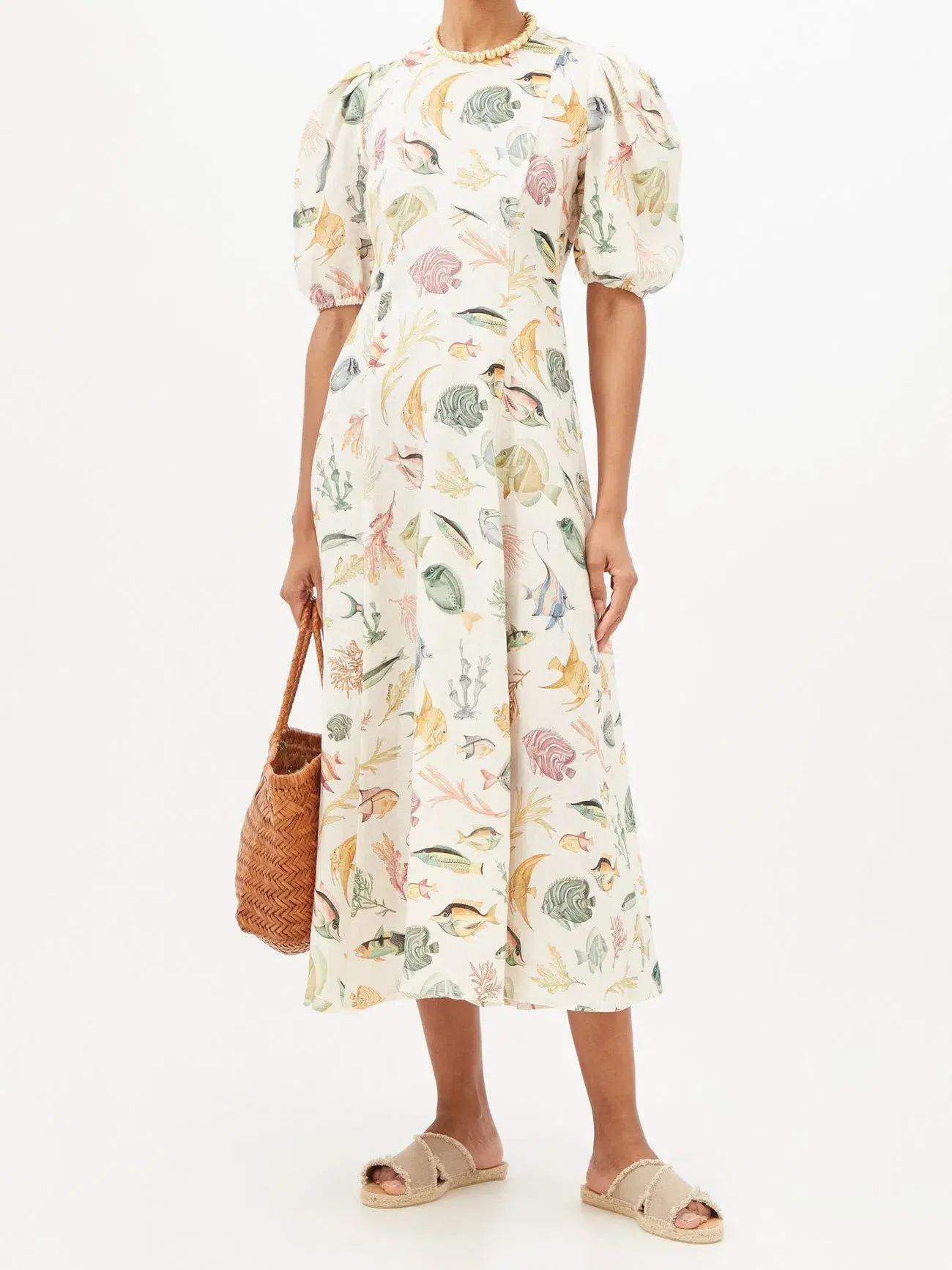 Alemais Wanda Midi Dress Print Size 6 - Image 1