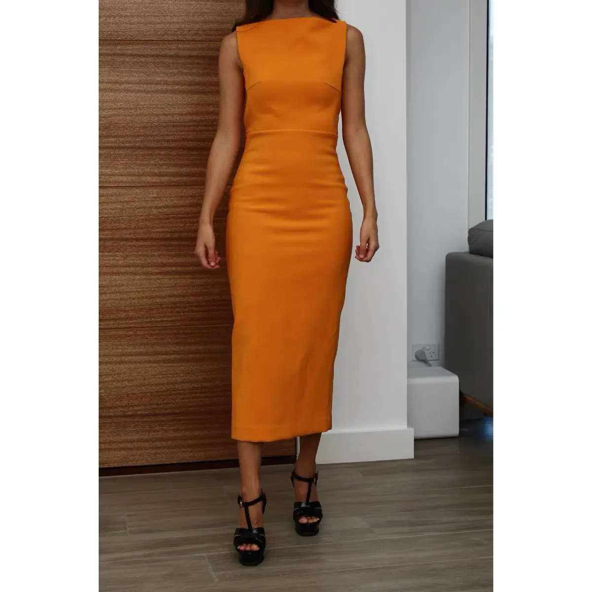 Toni Maticevski Provocative Dress Orange Size 6  - Image 2