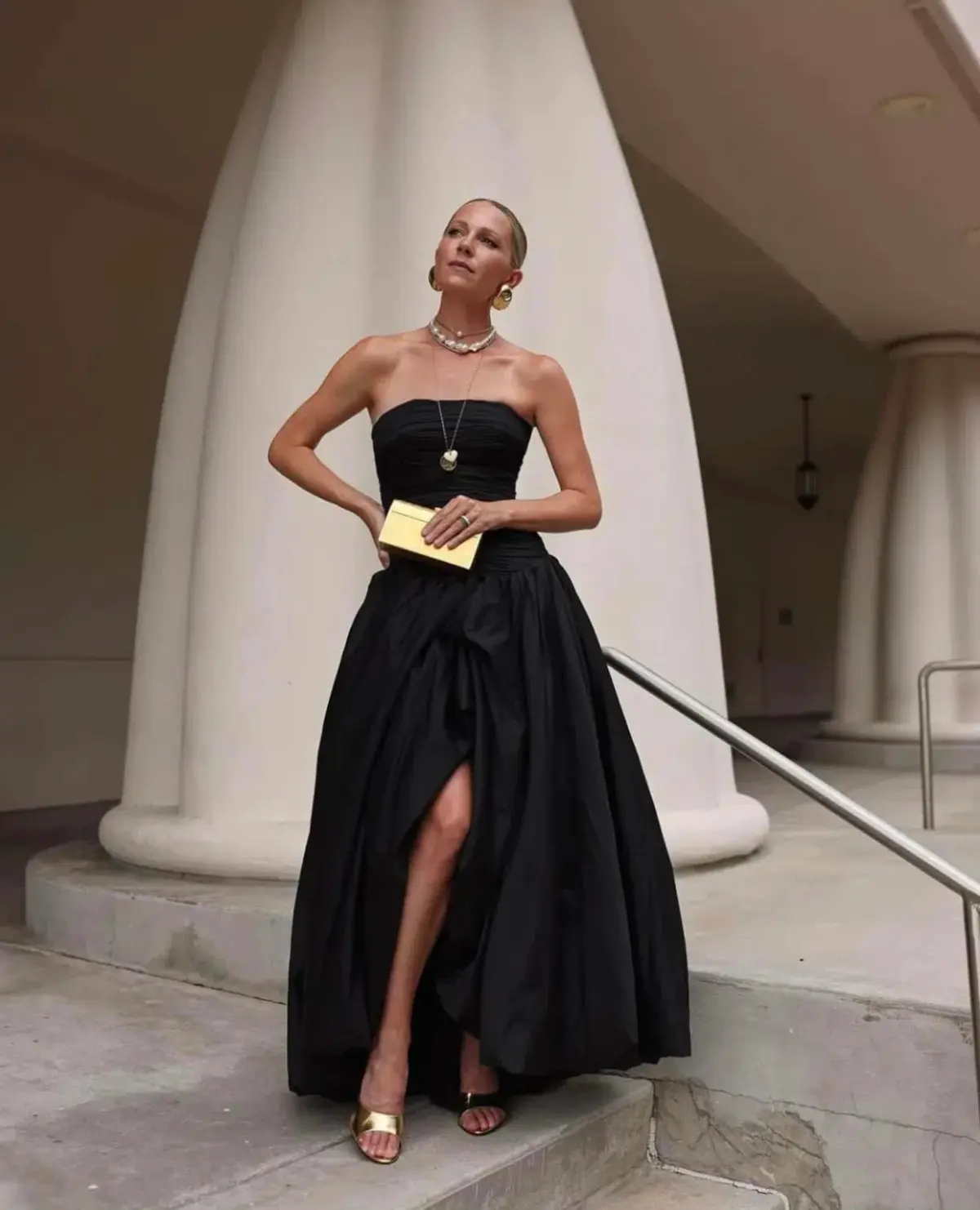 AJE Violette Bubble Hem Maxi Dress Black Size 12 - Image 1