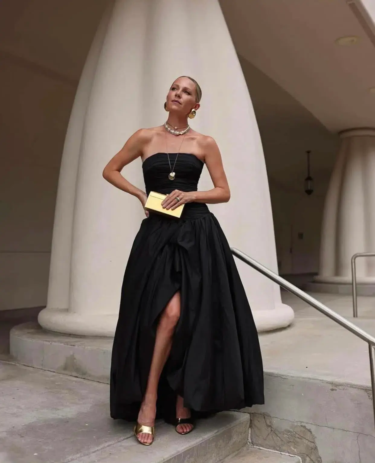 AJE Violette Bubble Hem Maxi Dress Black Size 12 - Image 1