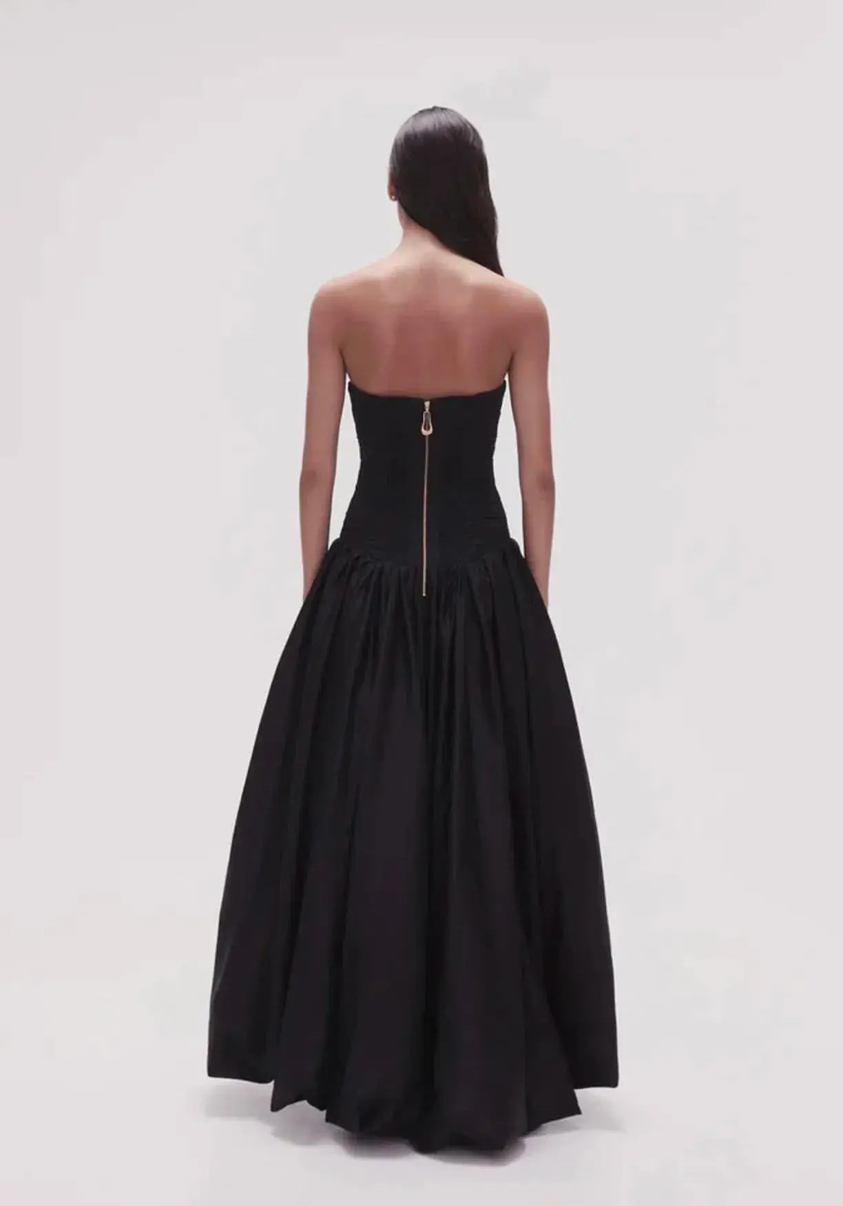 AJE Violette Bubble Hem Maxi Dress Black Size 12 - Image 3