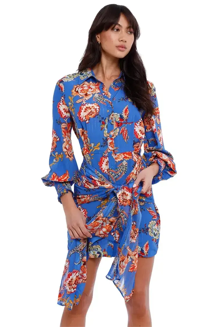 Elliatt Independence Dress in Blue Size 12 for rent on The Volte - main image