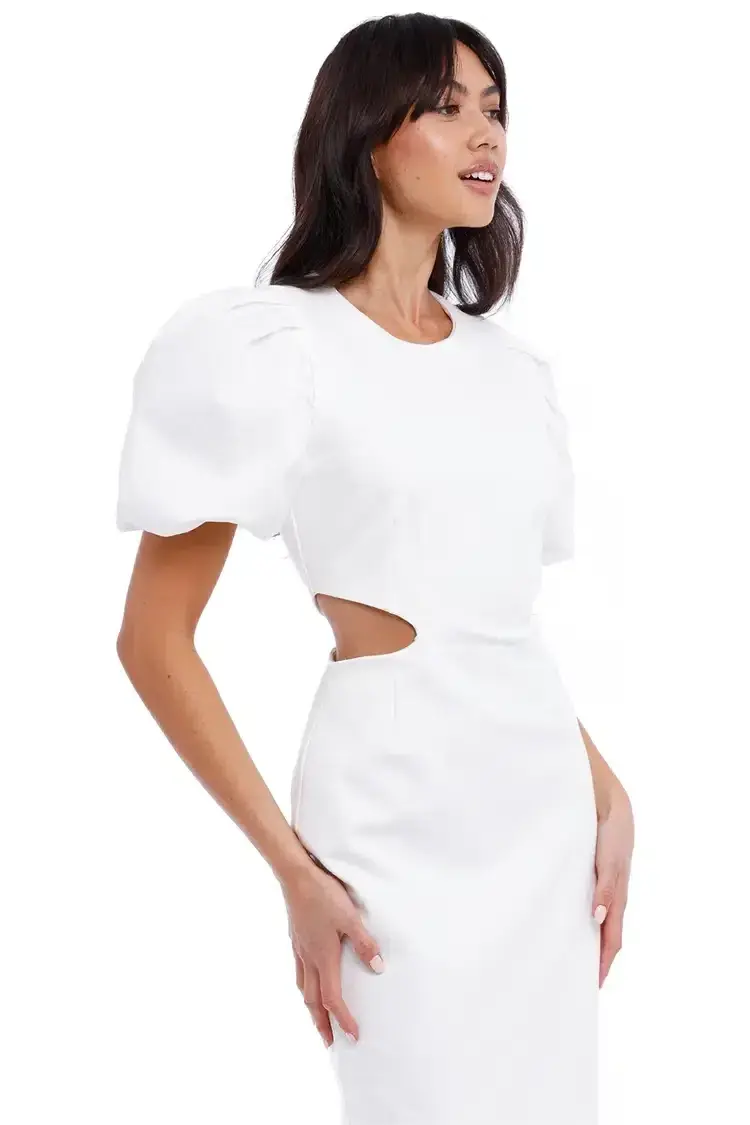 Elliatt Suffage Dress in White Size 8 - Image 4
