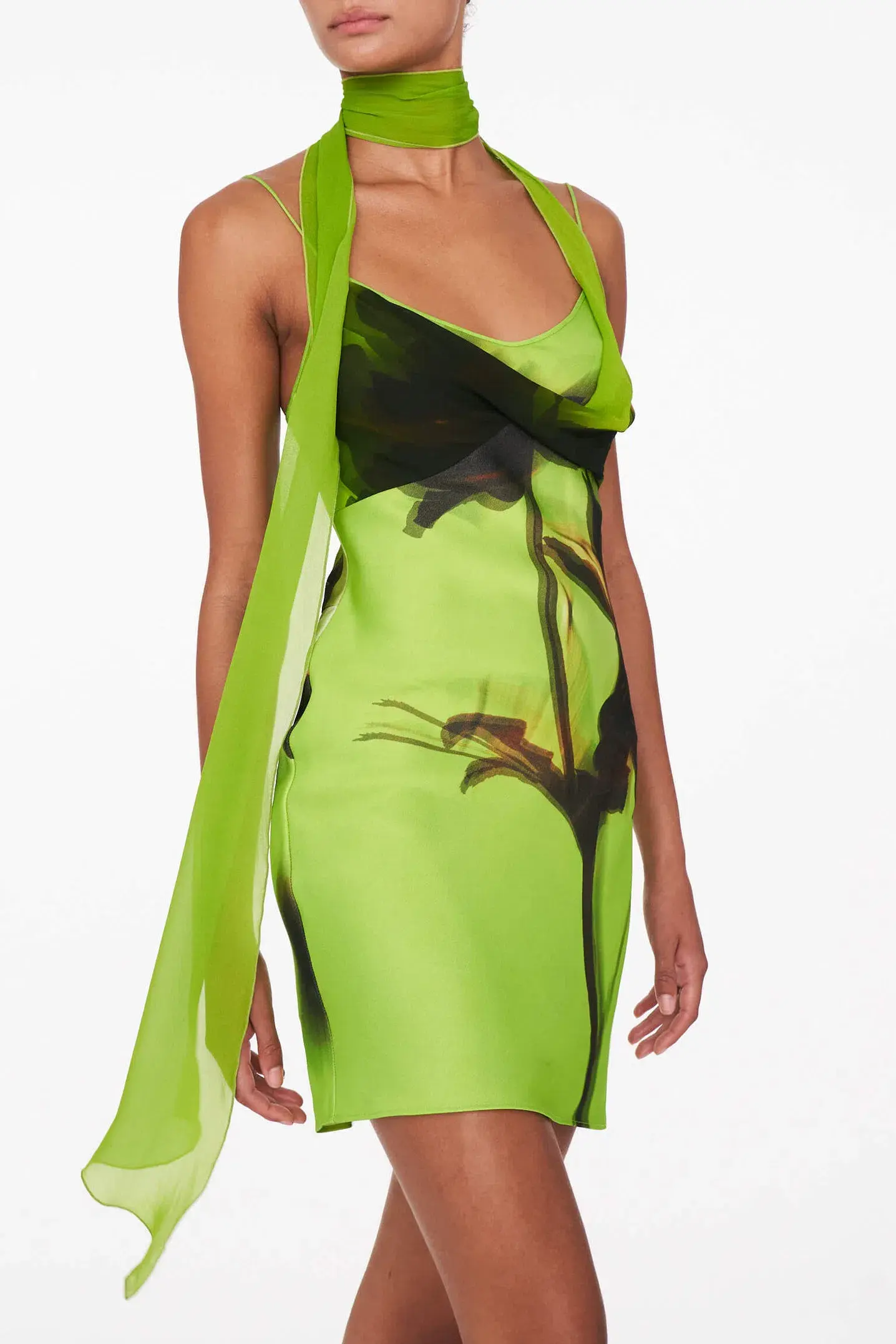 Rat & Boa Orisha Mini Dress Green Size Small/Au 8 - Image 2