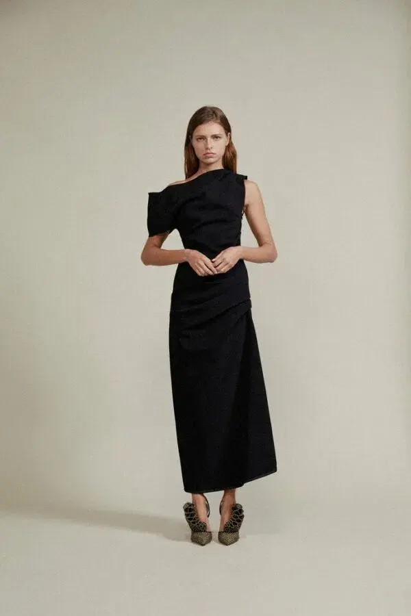 Acler Thistle Top and Skirt Black Size 10 for rent on The Volte - main image
