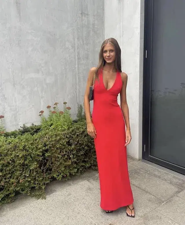 Effie Kats Eiza Gown Red Size S / AU 8 - Image 7