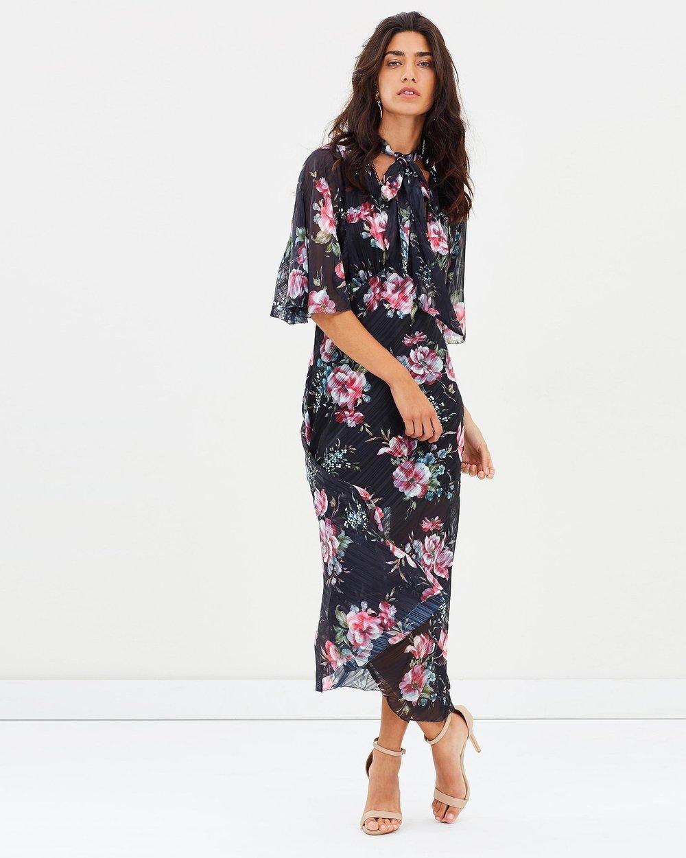 Talulah Belonging Midi Dress Black Size 12 - Image 3