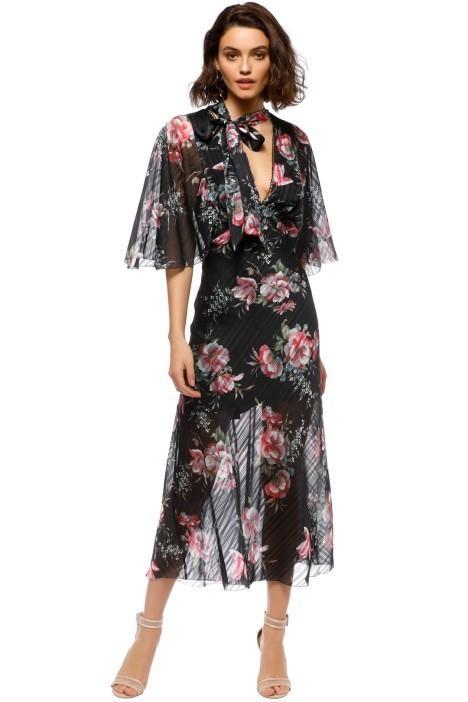 Talulah Belonging Midi Dress Black Size 12 - Image 1