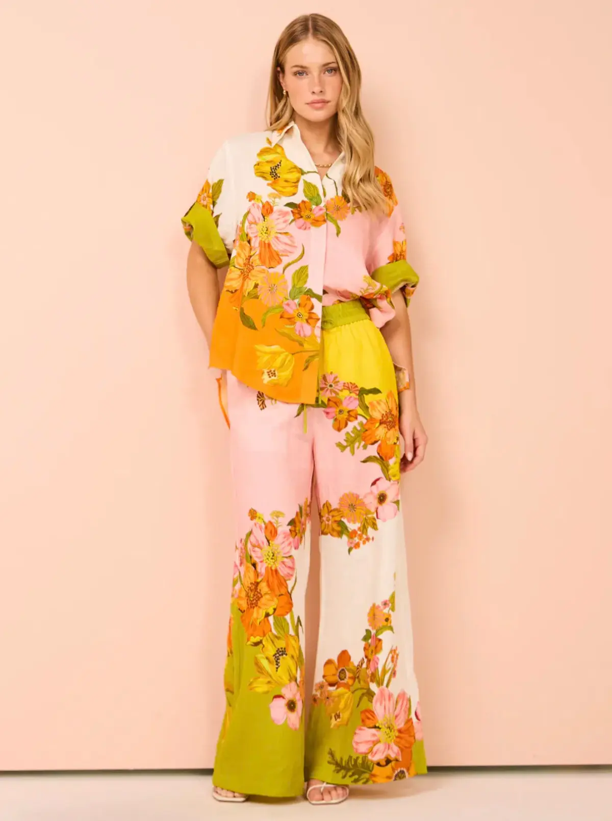 Alemais Silas Shirt and Pant Set Floral Size 12 - Image 1