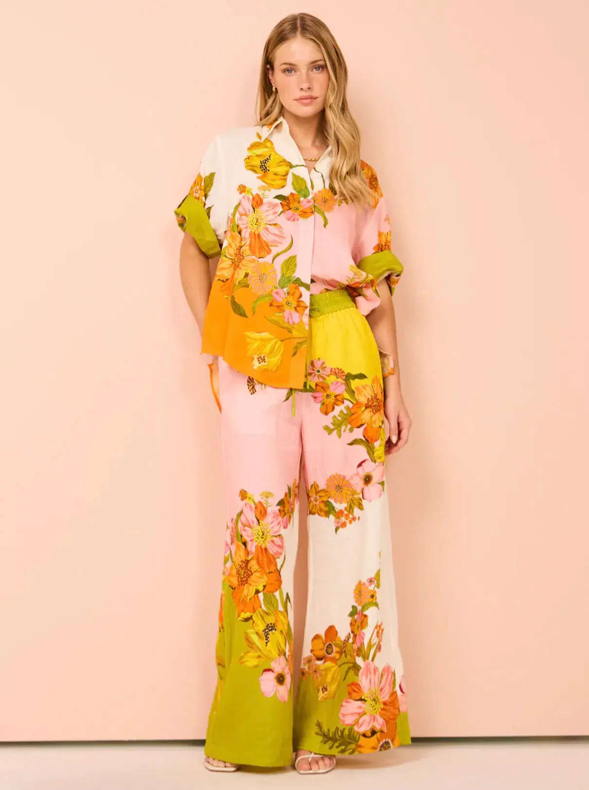 Alemais Silas Shirt and Pant Set Floral Size 14 - Image 2