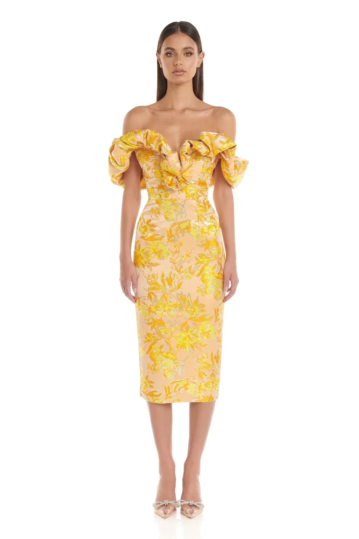 Eliya the Label Brielle Midi Dress Floral Size 10 - Image 1