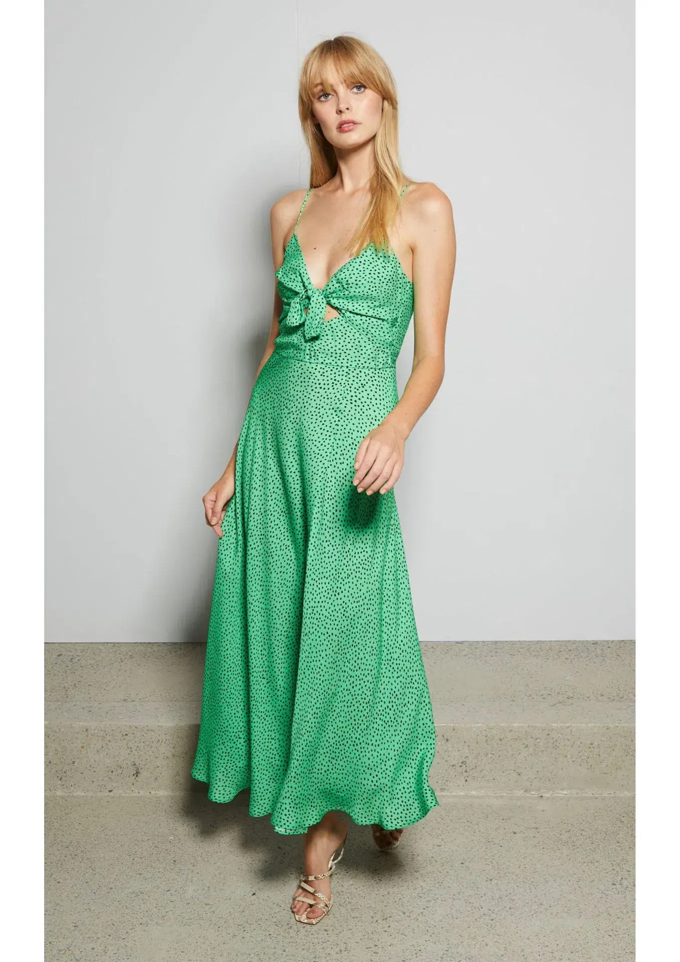 Bec & Bridge Neve Midi Dress Green Size 6 - Image 1