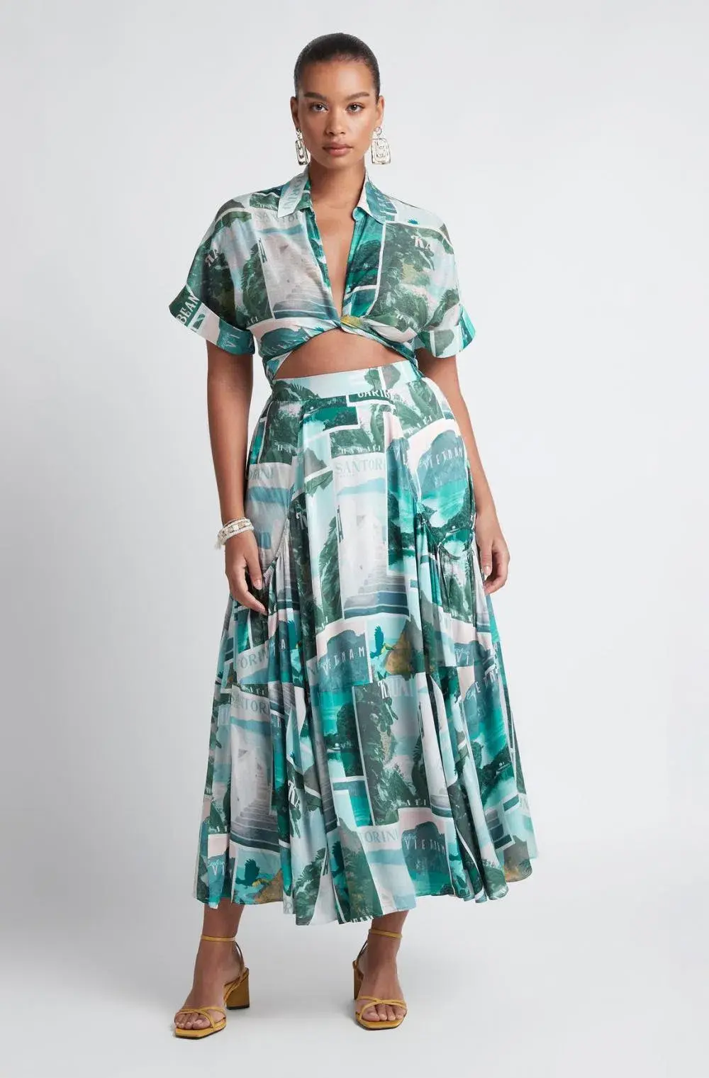 Sheike Island Life Shirt and Skirt Set Print Size 6 - Image 1