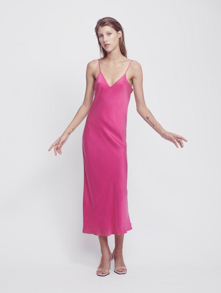 Silk Laundry 90S SILK SLIP DRESS GRANITA - Image 1
