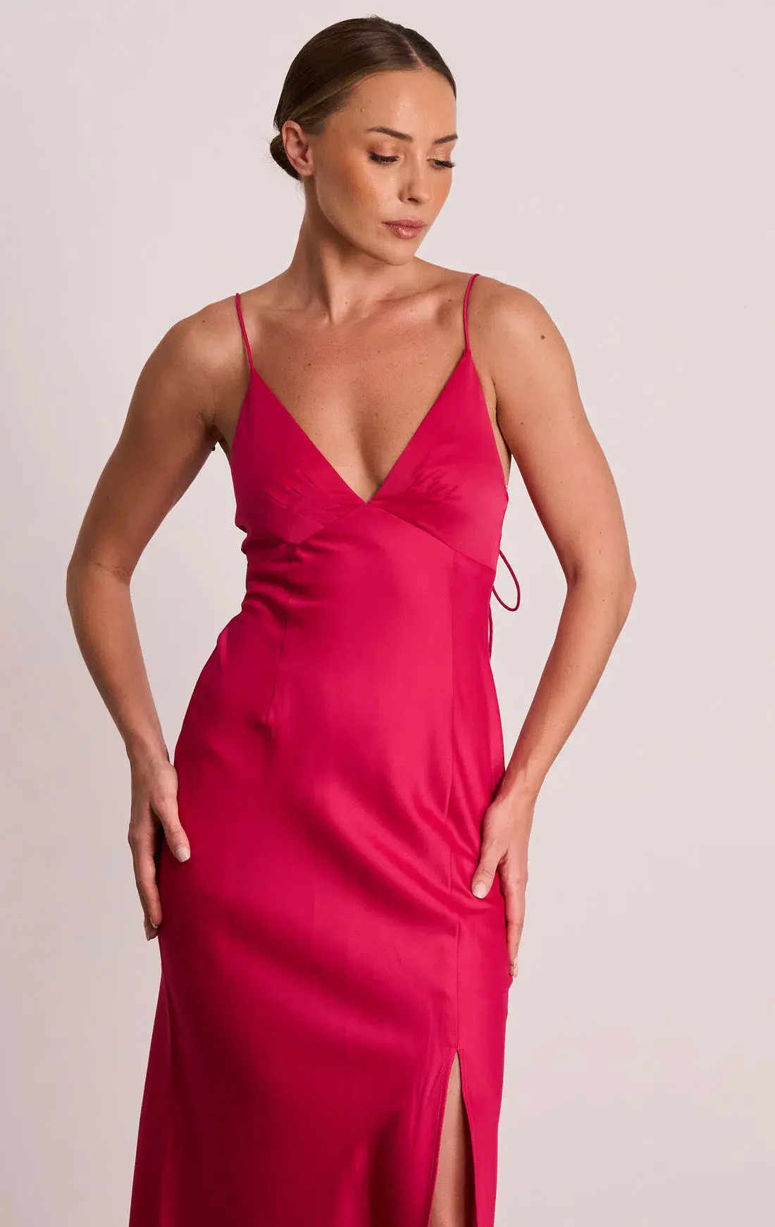 Pasduchas Dreamland Slip Midi Dress Pink Size 10 - Image 2