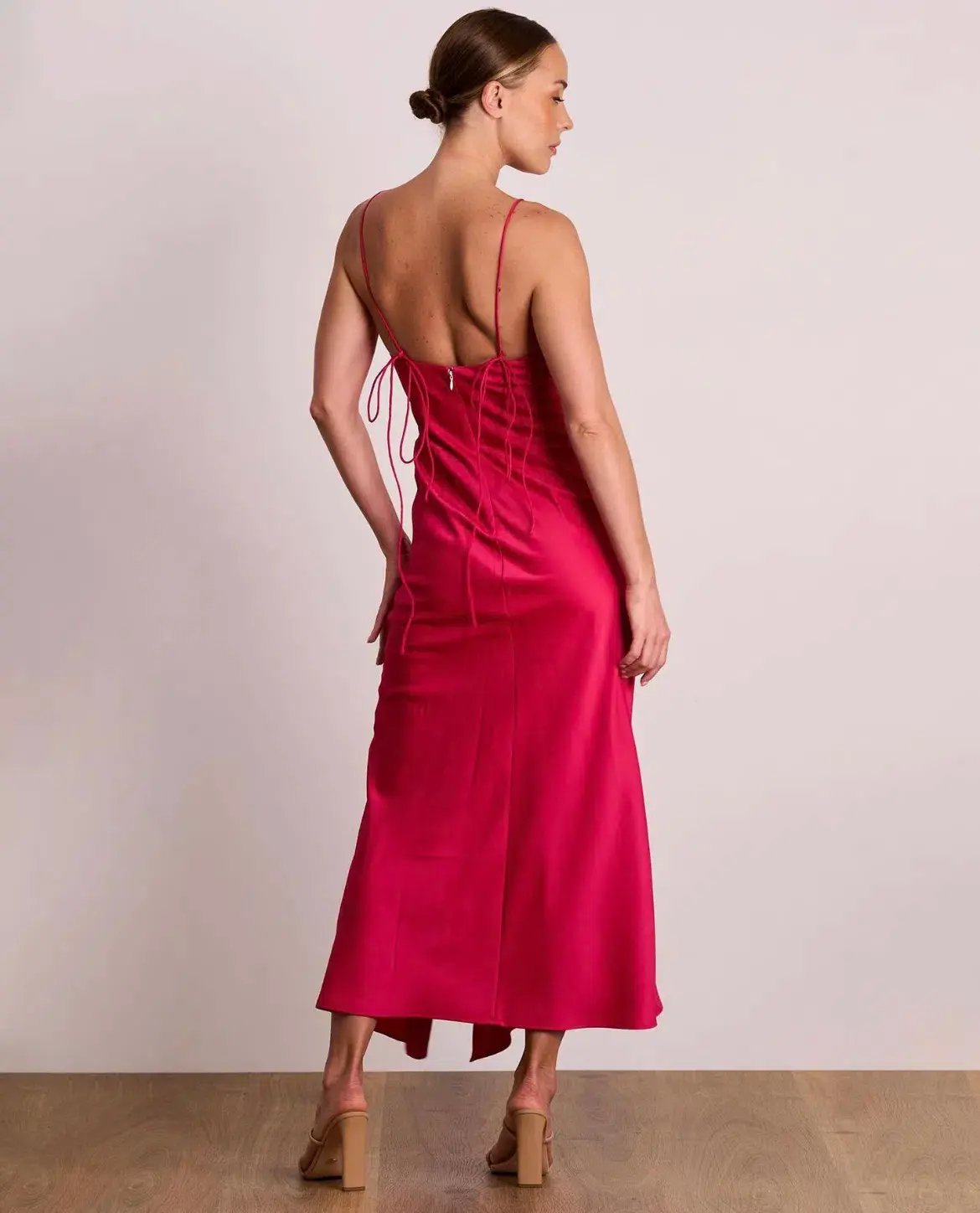 Pasduchas Dreamland Slip Midi Dress Pink Size 10 - Image 3