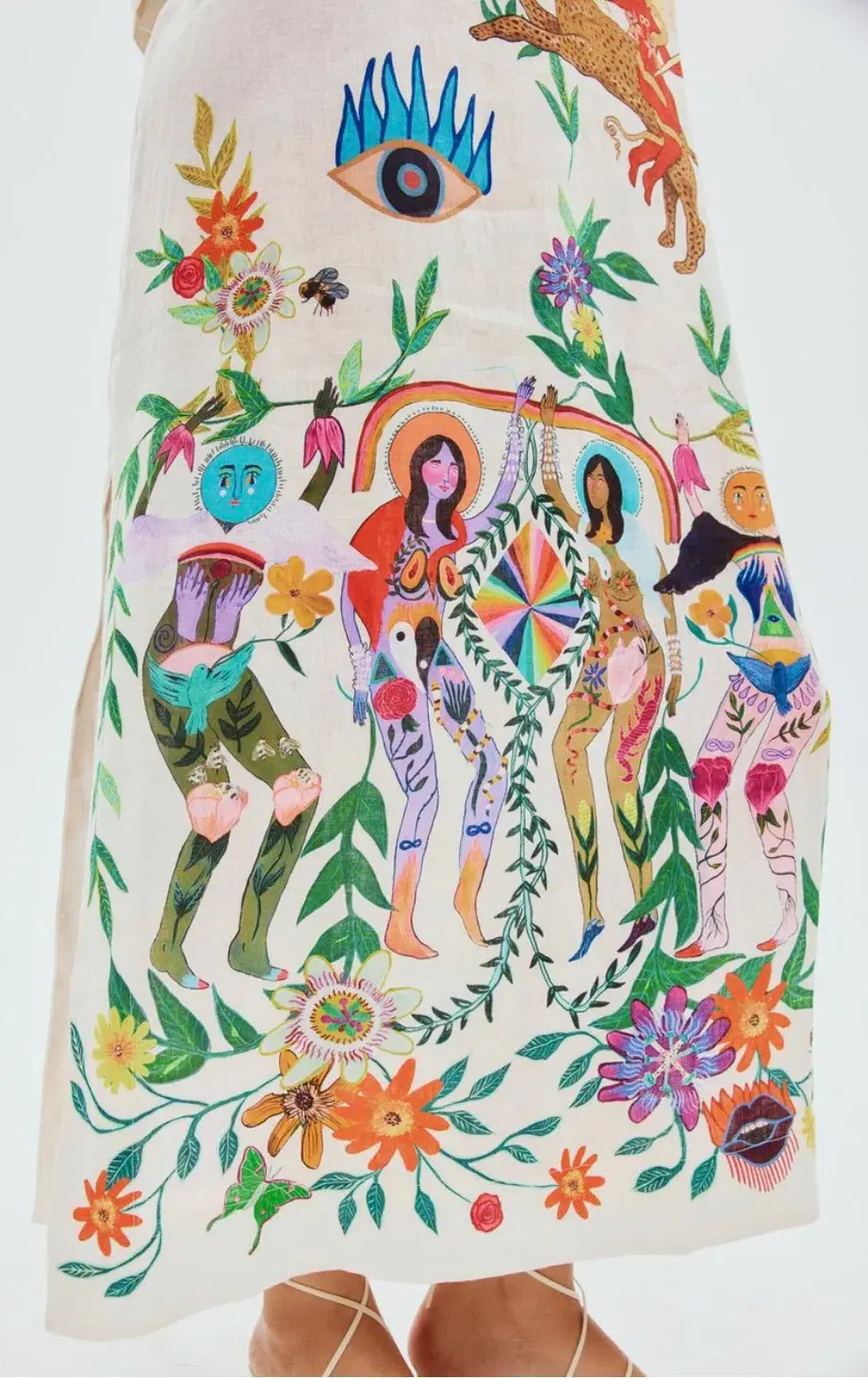 Alemais Meagan Midi Dress Multi Size 14 - Image 4