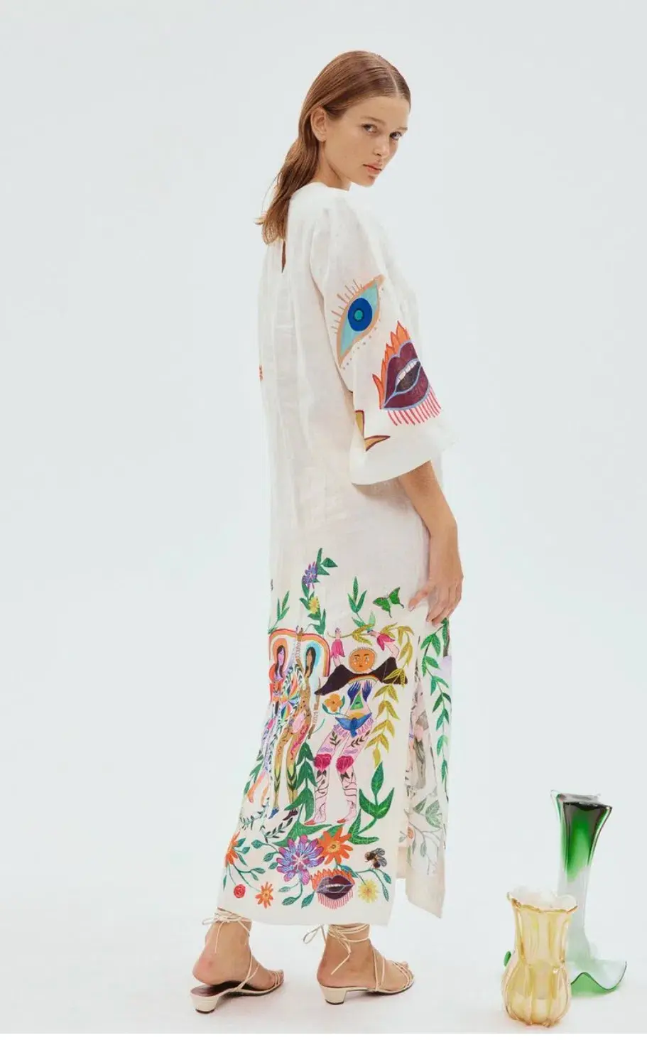Alemais Meagan Midi Dress Multi Size 14 - Image 3