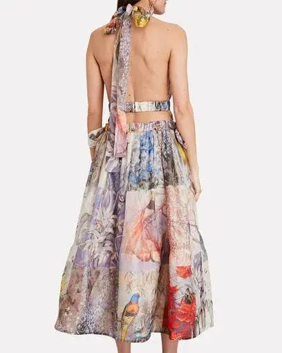 Zimmermann Botanica Halter Neck Gown Print Size 0 / AU 8 - Image 2