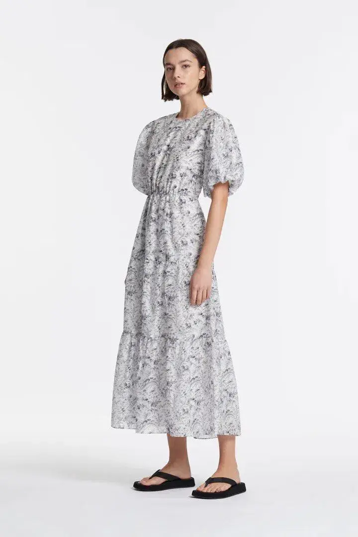 Sir the Label Caprice Open Back Midi Dress Floral Print Size 8 - Image 1