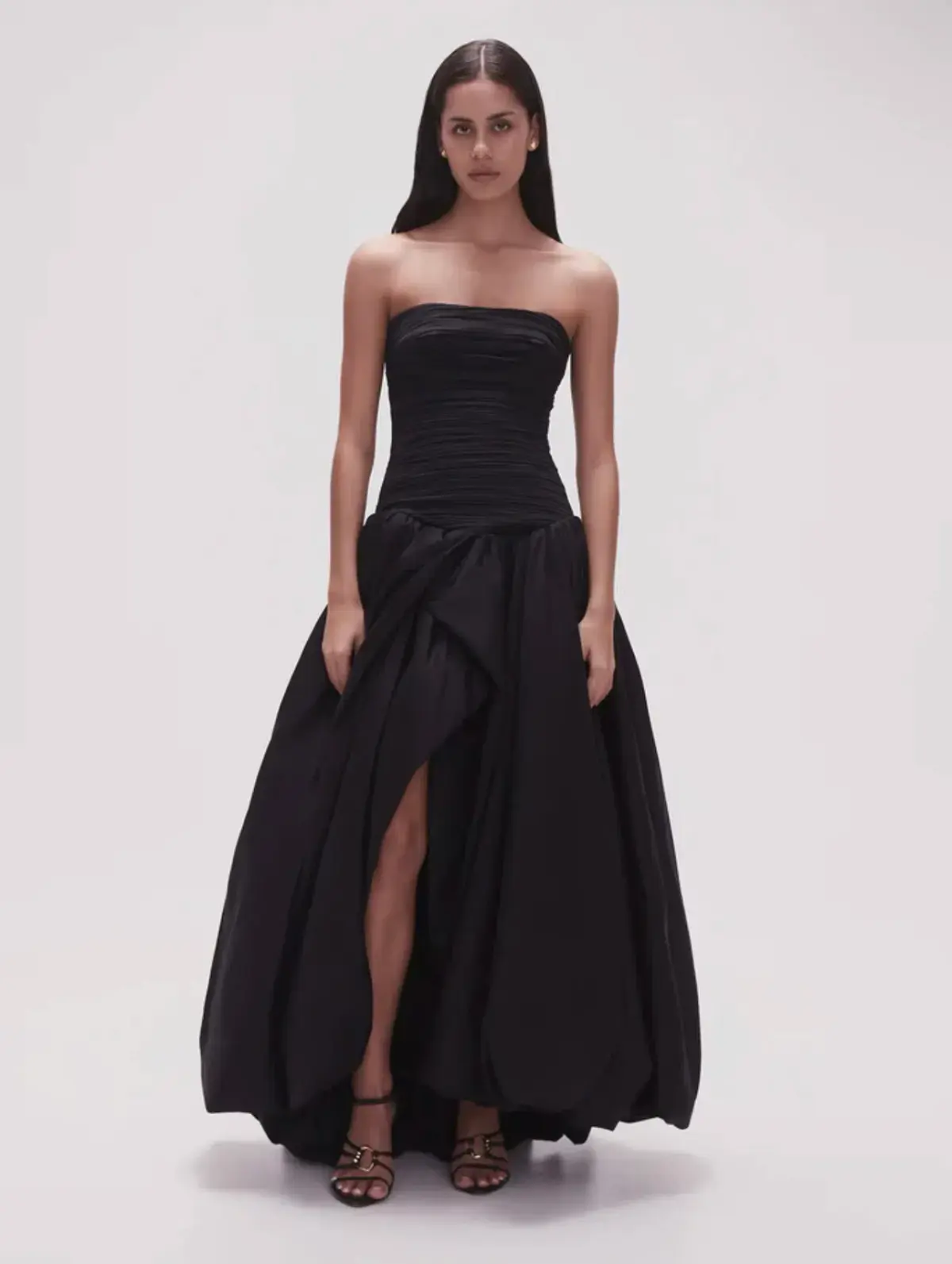 Aje Violette Bubble Hem Maxi Dress Black Size 14 - Image 3