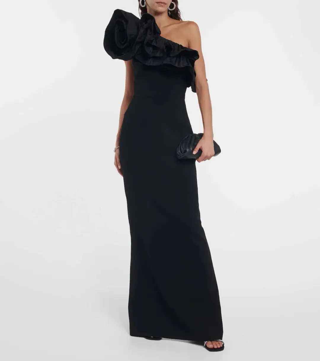 Rebecca Vallance Chloe Gown Black Size 12 for rent on The Volte - main image