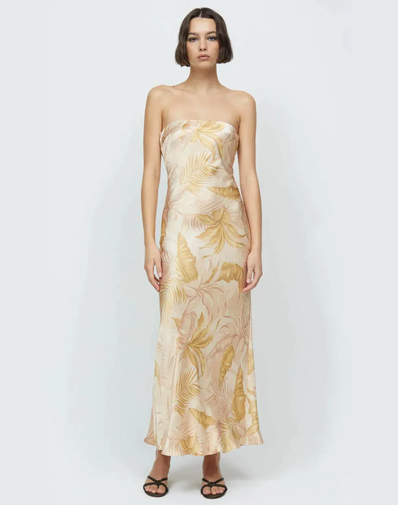 Bec & Bridge Dusty Strapless Maxi Dress Print Size 10 - Image 1