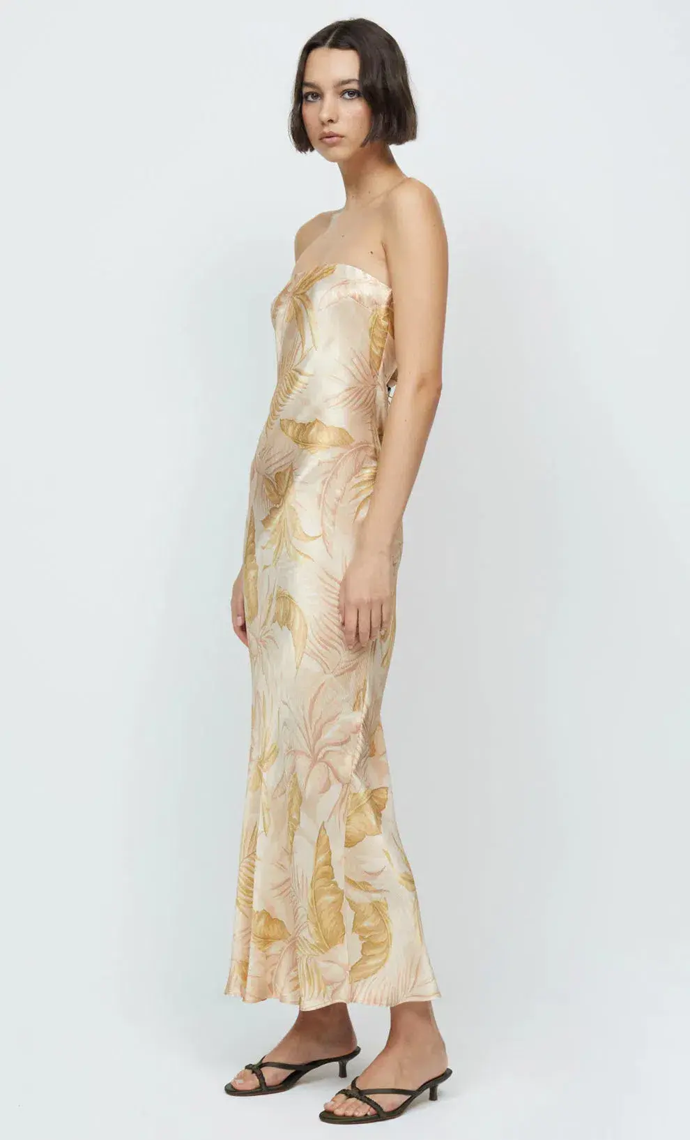 Bec & Bridge Dusty Strapless Maxi Dress Print Size 10 - Image 3