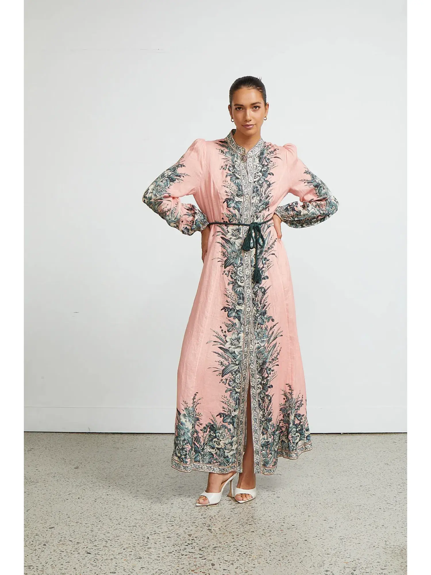 Zimmermann Moonshine Billow Long Sleeve Dress Pink Size 1 / AU 10 - Image 3