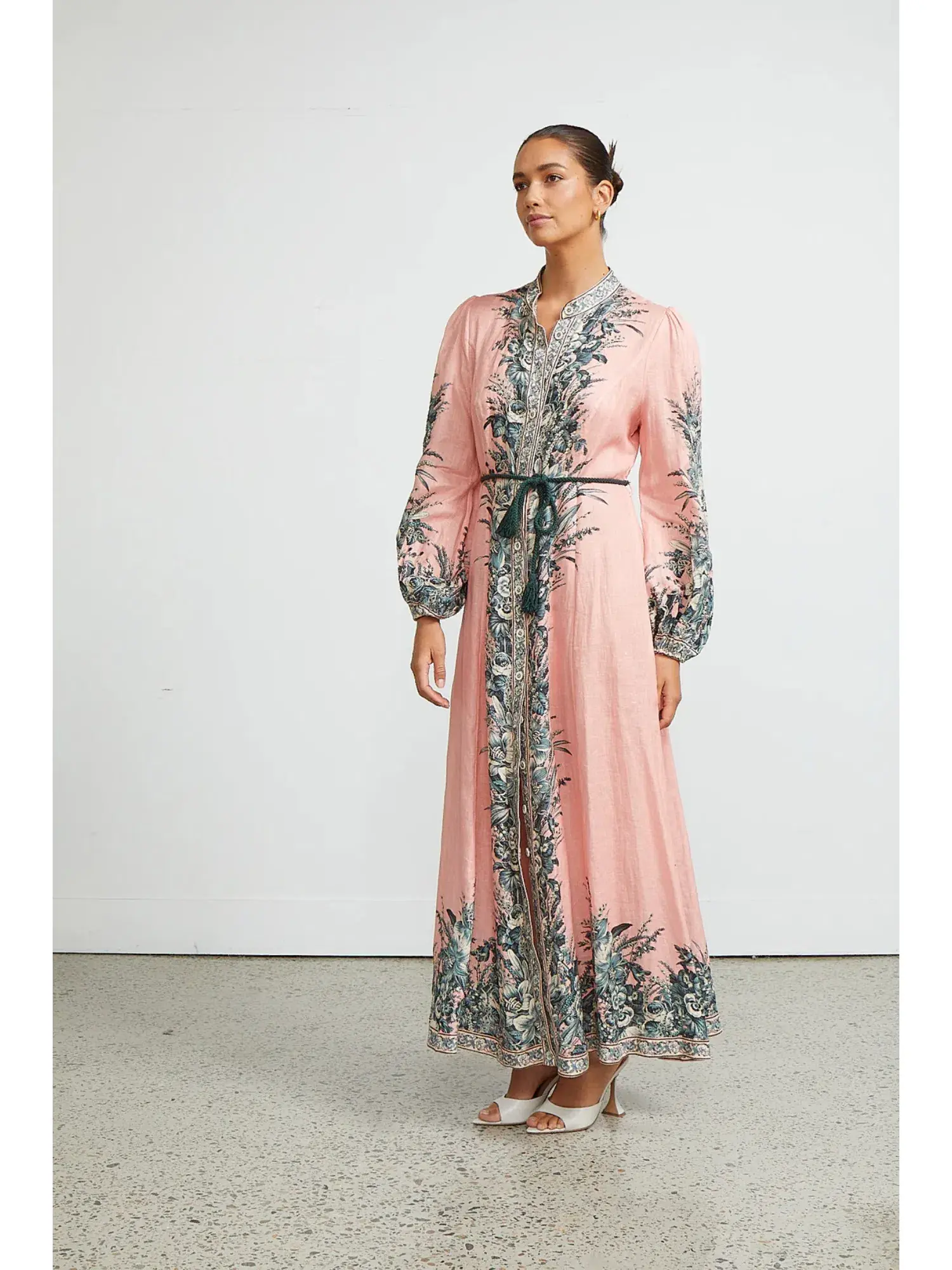 Zimmermann Moonshine Billow Long Sleeve Dress Pink Size 1 / AU 10 - Image 1