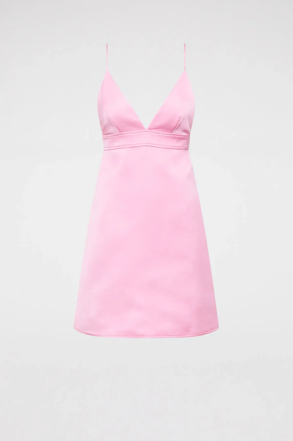 Scanlan Theodore Satin Shoestring Dress Pink Size 10 - Image 3