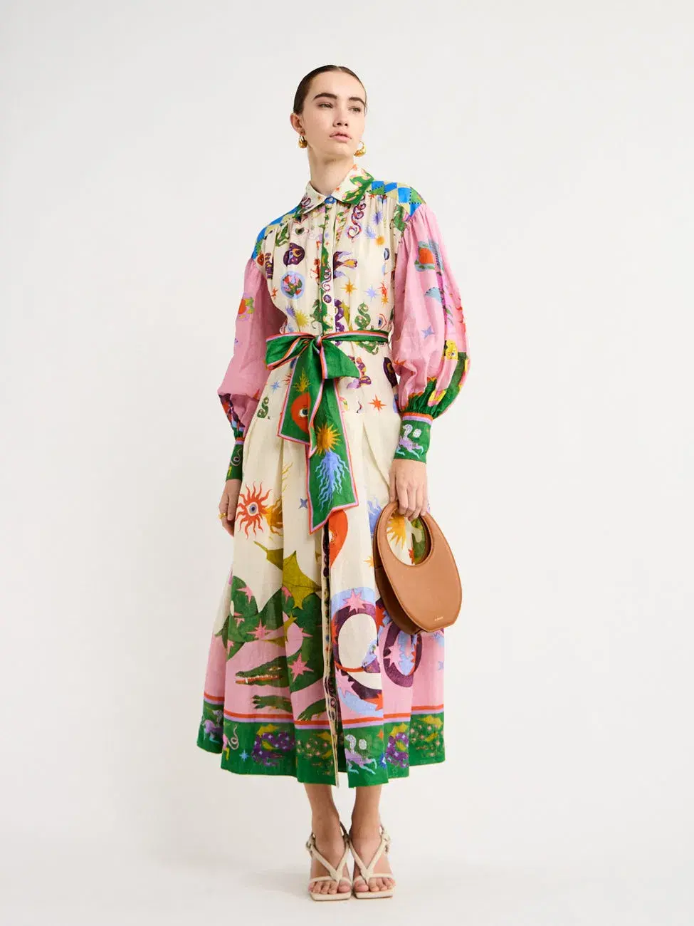 Alemais Seeker Shirt Dress Multi Size XXL/Au 16 - Image 1