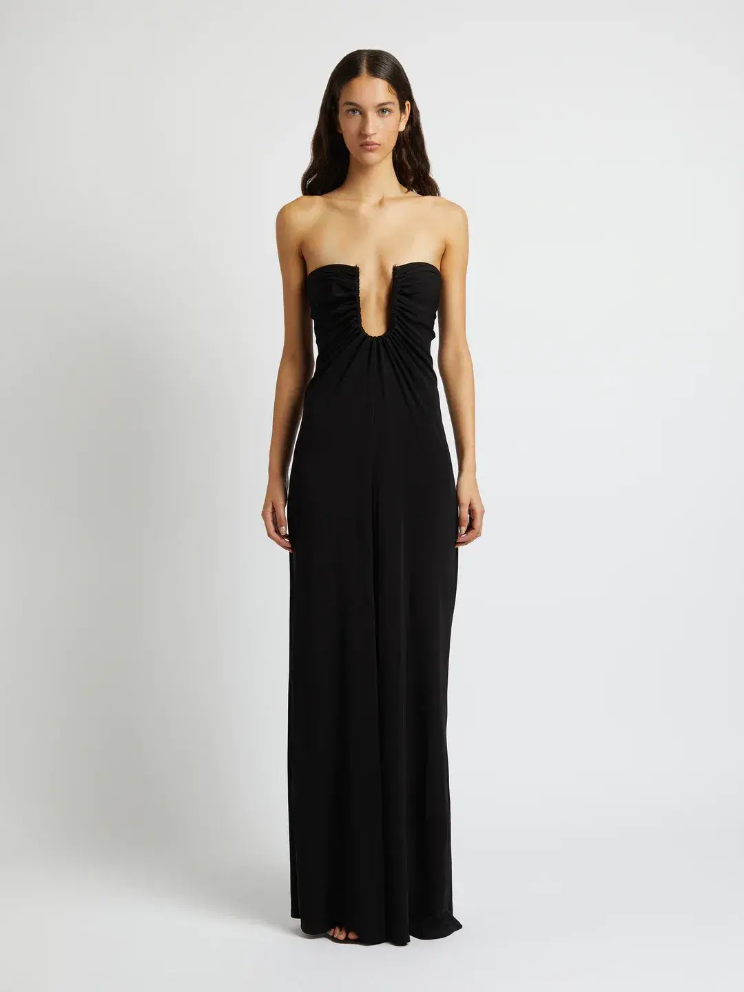 Christopher Esber Arched Palm Strapless Dress Size 6 for rent on The Volte - main image