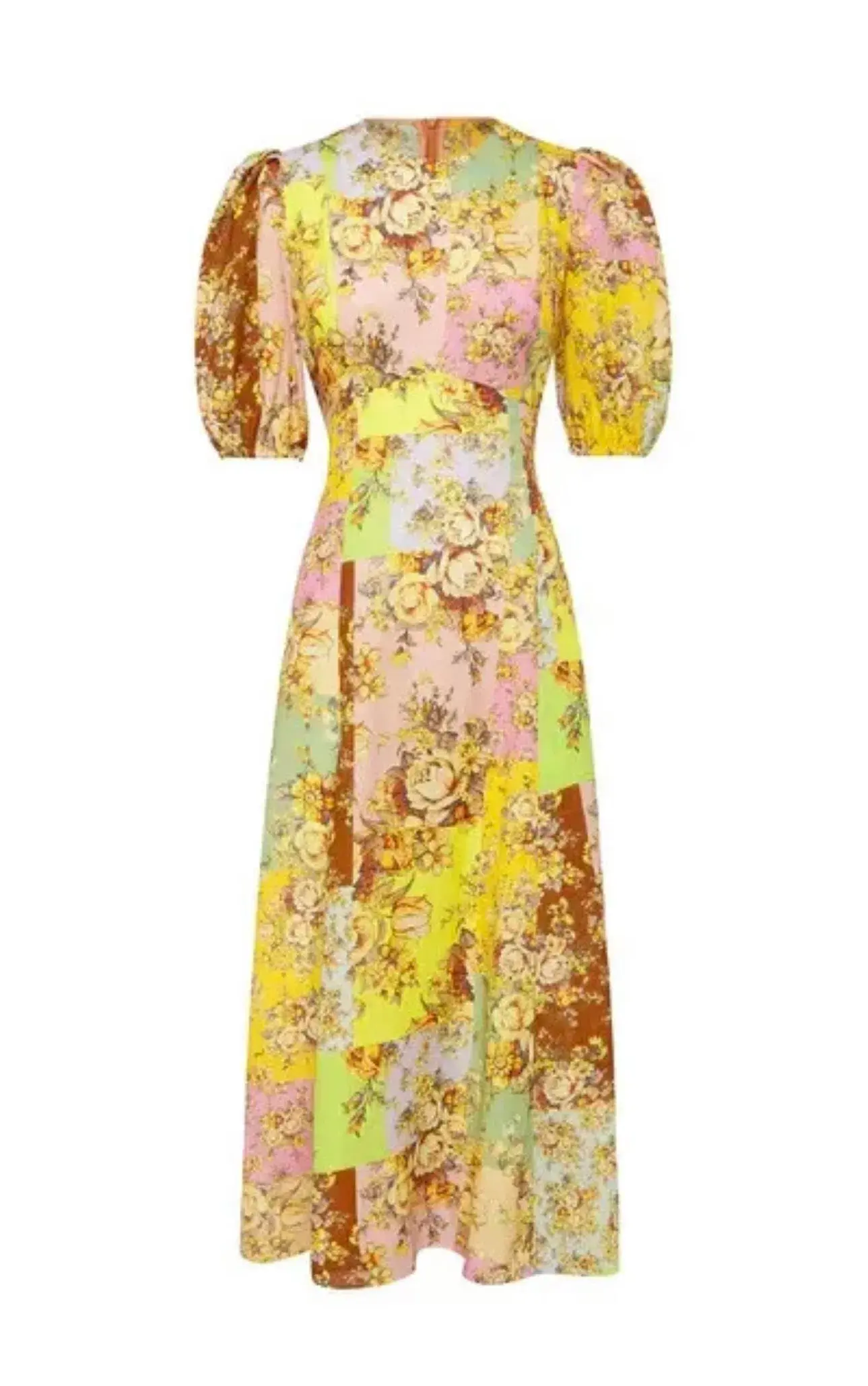 Alemais Matilde Midi Dress Multi Floral Size 6 - Image 4