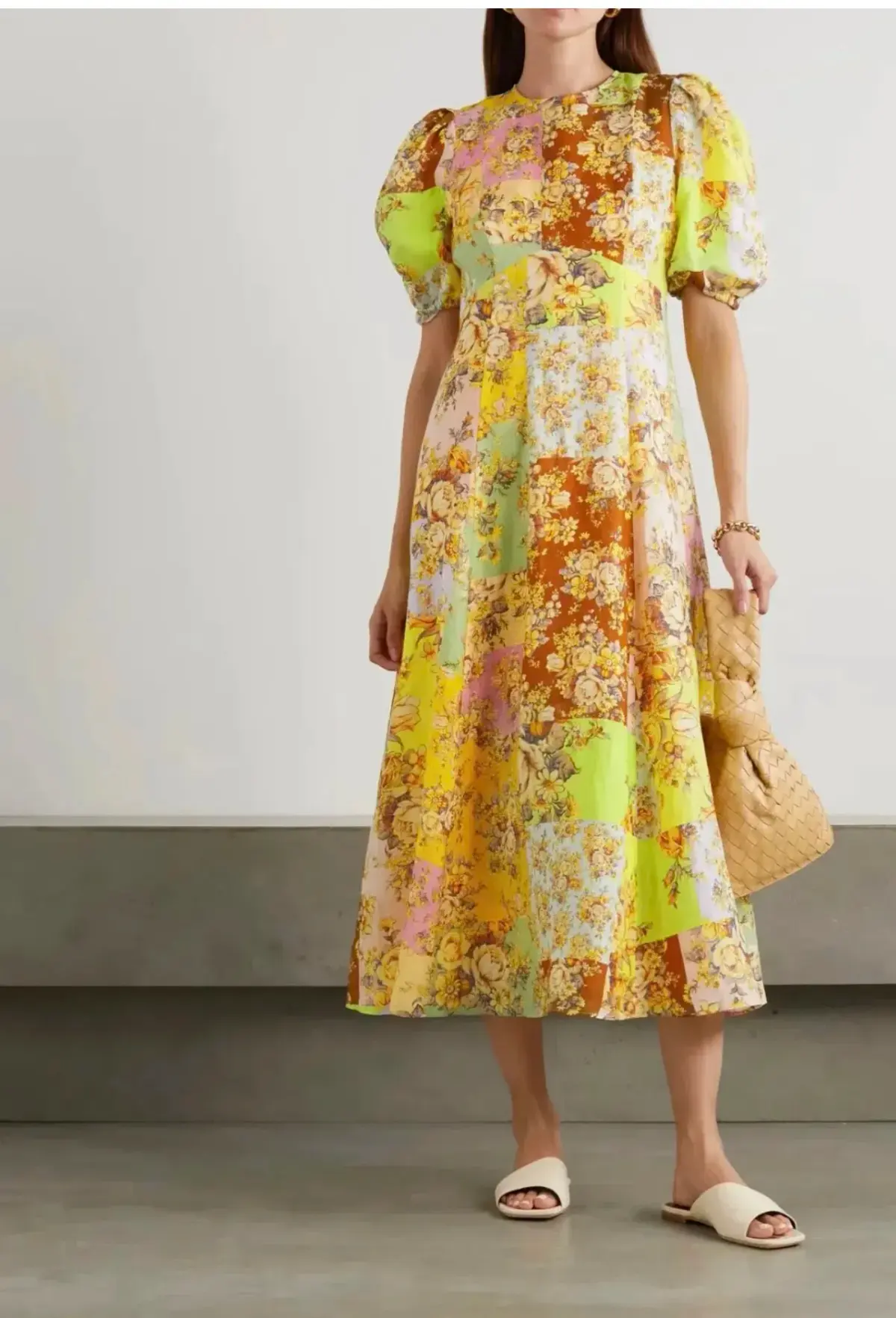 Alemais Matilde Midi Dress Multi Floral Size 6 - Image 2