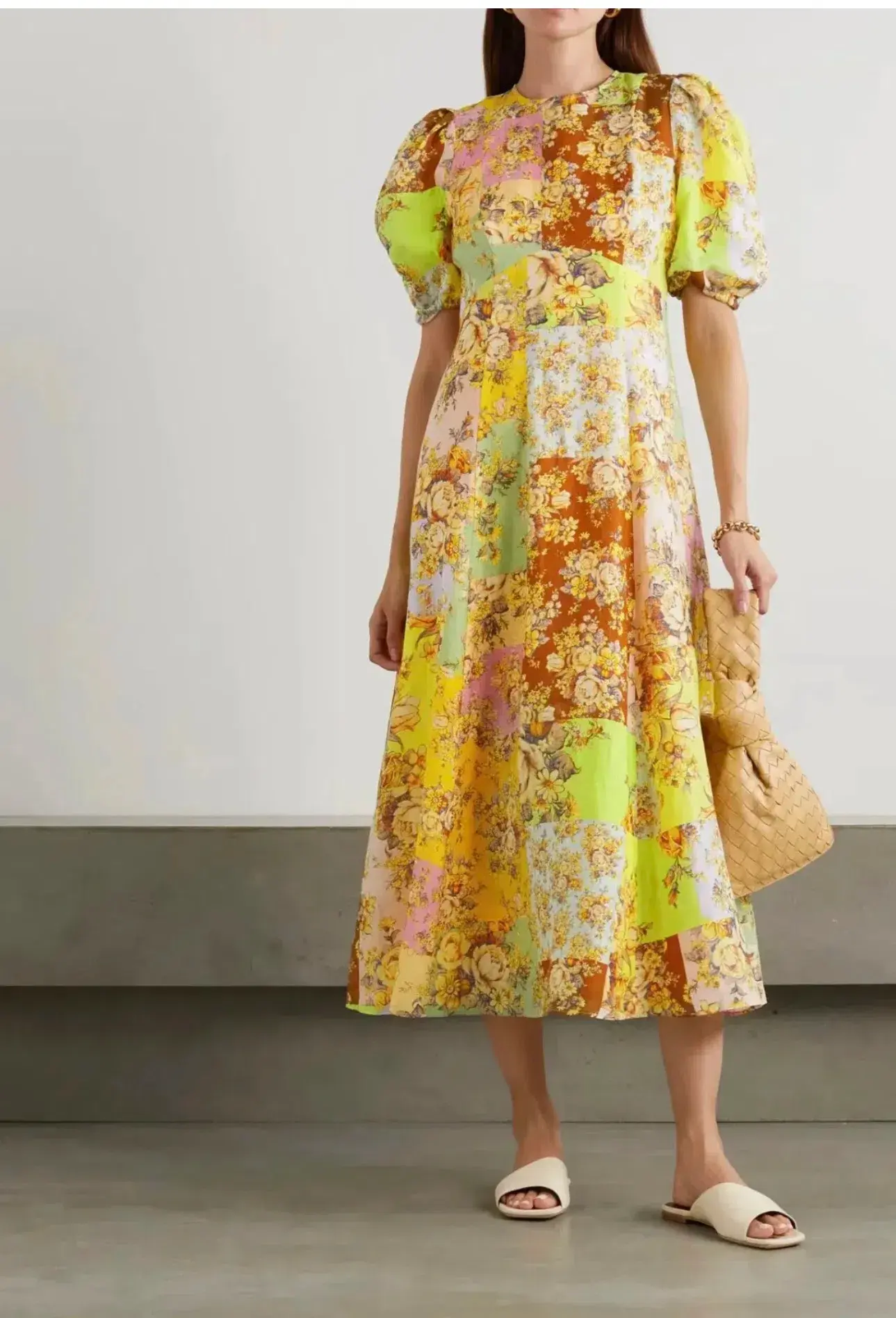 Alemais Matilde Midi Dress Multi Floral Size 6 - Image 2