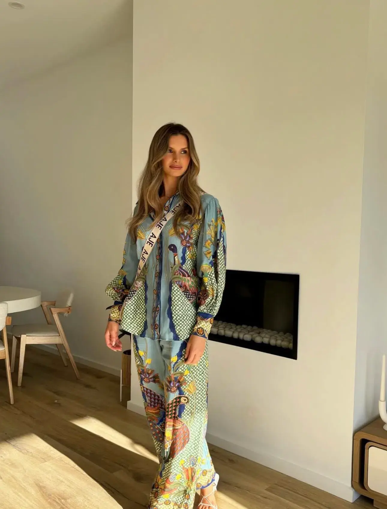 Alemais Gilly Shirt and Pants Set Print Size 10 - Image 5