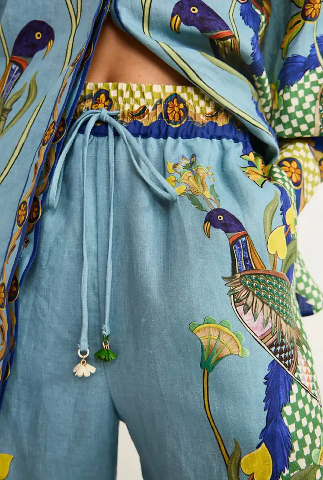 Alemais Gilly Shirt and Pants Set Print Size 10 for rent on The Volte - main image